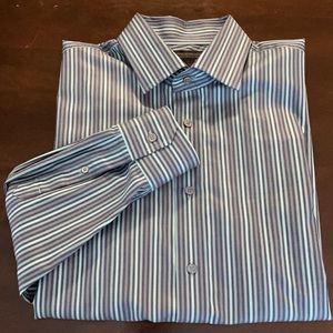Express Design Studio Long Sleeve Dress Shirt. Size L ((16 - 161/2). NWOT